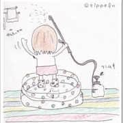 「やっぱりプールでしょ」MVPen主催「あなたの夏バテ対策といえば？」イラスト画像投票コンテスト開催中！の投稿画像