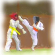 「空手の稽古で良い汗を沢山流す事が夏バテ対策です。」MVPen主催「あなたの夏バテ対策といえば？」イラスト画像投票コンテスト開催中！の投稿画像