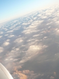 飛行機の中から