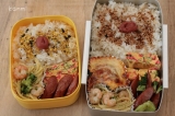 41歳旦那（左）＆中1長男（右）の栄養満点お弁当