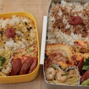 「41歳旦那（左）＆中1長男（右）の栄養満点お弁当」サプリ米で自慢しちゃおう！お弁当写真コンテスト！の投稿画像
