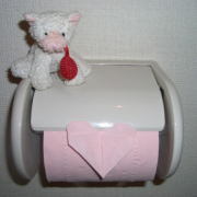 「ピンクのハート」第１回　芸術の秋◆皆でトイレットペーパー折り紙に挑戦してみませんか？＜ハート編＞の投稿画像