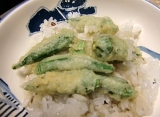 「ミニオクラのミニ天丼」の画像（1枚目）