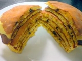 「オレンジチョコホットケーキ」の画像（1枚目）