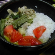 「グリーンカレー」サプリ米と考えよう！手間がかかっていそうだけど、実は簡単カレー料理大募集の投稿画像