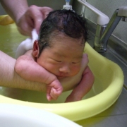 「いい湯だな☆」【クリンスイ】～水のある風景～　写真テーマ「こども（家族）と水」の投稿画像