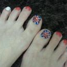 「ユニオンジャック★」【コンテスト】今流行のジェルネイルデザインはどれ？あなたのネイル画像を大募集！の投稿画像