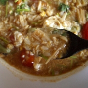 「酸っぱ辛い雑炊」サプリ米と考えよう！汗かいてスッキリ！おすすめピリ辛料理大募集の投稿画像