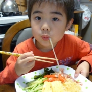 「食事と一緒はお水♪」【クリンスイ】～水のある風景～　写真テーマ「料理」の投稿画像