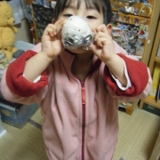 「5歳の祝・おにぎり撮影。」【ごはんでファイト！】いただきますのお顔大募集！新商品を一足お先にお試し下さいの投稿画像