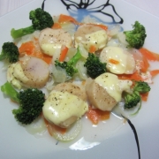 「帆立と野菜の白ワイン蒸し＋チーズ」ごはんでファイト！みんなに自慢できちゃうかも！レンジで簡単本格料理大募集の投稿画像