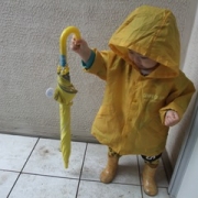 「雨の日のおでかけ」【参加者全員】ベビーとお出かけの写真を投稿して柔らかシリコンスプーンプレゼント！の投稿画像