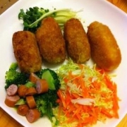 「キャベツ入り肉巻きコロッケ」【ママの味方プロジェクト】キャベツが大好きになるレシピ大募集！の投稿画像