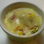 「キャベツのミニグラタン」【ママの味方プロジェクト】キャベツが大好きになるレシピ大募集！の投稿画像