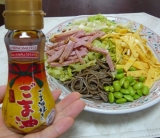 さっぱりどっさり　蕎麦サラダ　(^_^)