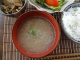 朝は必ず味噌汁で。