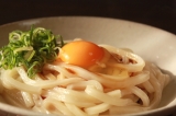 烏骨鶏の釜玉うどん②