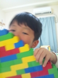 ブロックて作ったおっきいポリンキーナ☆