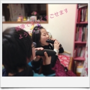 「笑顔でね。」【新春写真コンテスト】温泉水99 2L&times;6本 20名様プレゼント！の投稿画像