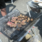 「猿島でのＢＢＱ」【近江牛の千成亭】美味しい笑顔の輪募集！近江牛上カルビ300ｇ【3名様に】の投稿画像