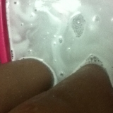 「エミュールの入浴剤で贅沢足湯♪」の画像（2枚目）