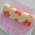 「手巻きロールのお花巻き」【スイーツ6点プレゼント】デコに挑戦！お花を飾ったスイーツ写真を大募集♪の投稿画像