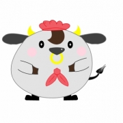 「店員sanの一員デス♫」飛騨牛販売専門店　黒牛亭　マスコットキャラクター　イラスト募集の投稿画像