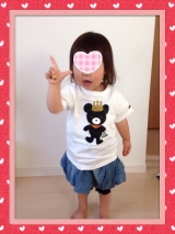 口コミ：☆【ミキハウス】キングくん☆全身プリント半袖Ｔシャツ☆の画像（1枚目）