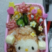 「マイメロ大好き♡メルヘン弁当」園児ママ集まれ～っ！【お弁当自慢】画像とレシピ大募集＆投票コンテスト！の投稿画像