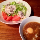 「ねこぶだしでラーメンサラダのつけ麺！」の画像（1枚目）