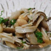 「きのこと大豆のコンフィ」美肌お料理の写真大募集！　無添加ミスト化粧水とオリジナル京手ぬぐいが当たる！の投稿画像