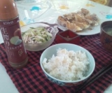 生絞りたまねぎと塩で棒棒鶏風サラダ☆