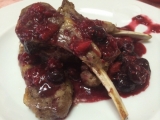 ラムチョップ ベリーソース
