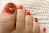 「赤のエキゾチック・モザイクネイル✿.･。*゜。」の画像（2枚目）
