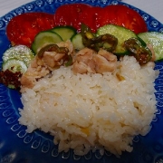 「海南鶏飯の自己流アレンジ」フレッシュなレモンの香りが料理を一層おいしく！レモンオリーヴオイル★10名様★の投稿画像