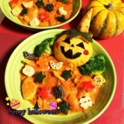 「ハロウィン☆トマト豆乳ソースのオムライス☆」フレッシュなレモンの香りが料理を一層おいしく！レモンオリーヴオイル★10名様★の投稿画像