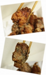 口コミ：から揚げパーティ～☆新宿御苑ワイン串揚げダイニングごきげんのチキンソテーの画像（3枚目）