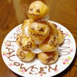 「ハロウィン！おばけがたくさん？シュークリームタワー」の画像（1枚目）