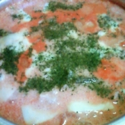 「☆野菜と玄米入り★とろりチーズ♪美肌豆乳トマト鍋☆」美肌系★あったか鍋料理★写真＆レシピ大募集！※過去に撮った写真もOK!!の投稿画像