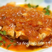 「チキンのトマトソース煮」美肌系★魚介料理★写真＆レシピ大募集！※過去に撮った写真もOK!!の投稿画像