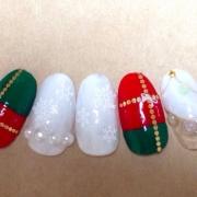 「大人クリスマスネイル」クリスマスネイルアートコンテストでジェルネイルキット5名様プレゼント！ラソプロの投稿画像