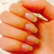 「ゴールドグラデ」クリスマスネイルアートコンテストでジェルネイルキット5名様プレゼント！ラソプロの投稿画像