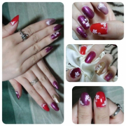 「特別な日だったので派手に。自爪のセルフネイルです。」あなたの自慢のネイルを投稿して♪3名様にマットネイルが出来るキットをプレゼントの投稿画像