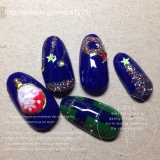 「クリスマスイルミネーションネイル」の画像（1枚目）