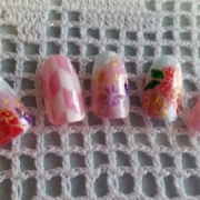 「モダン和柄」ネイルアートコンテスト第4弾「着物に似合うアート」ラソプロカラージェルプレゼントの投稿画像