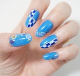 「着物ネイル【青】」の画像（3枚目）