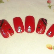 「和風ネイル」ネイルアートコンテスト第4弾「着物に似合うアート」ラソプロカラージェルプレゼントの投稿画像