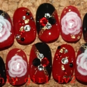 「卒業式に…＊」ネイルアートコンテスト第4弾「着物に似合うアート」ラソプロカラージェルプレゼントの投稿画像