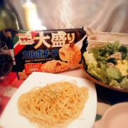 「カルボナーラもコツいらずに自宅で楽しめる冷凍パスタ♪ 」日清フーズ　『ワインでパスタしよう』フォトコンテストで冷凍パスタをプレゼントの投稿画像