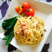 「鮭のクリームパスタ」日清フーズ　『ワインでパスタしよう』フォトコンテストで冷凍パスタをプレゼントの投稿画像